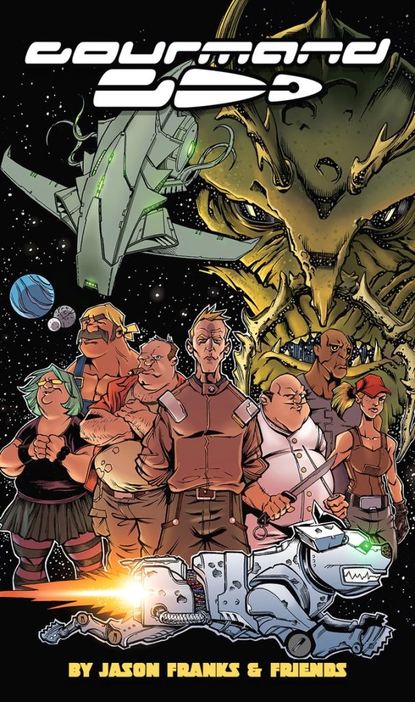 Cover artwork to Gourmand Go graphic novel